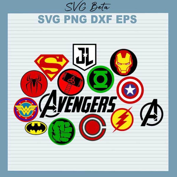 Avengers Superhero Symbol SVG