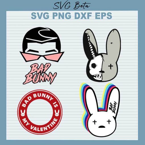 Bad Bunny Is My Valentine Svg