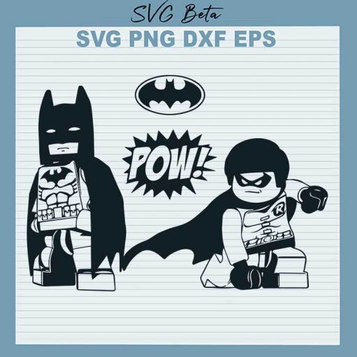 Batman And Robin Lego SVG