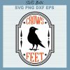 Crows Feet Bottle Labels Svg