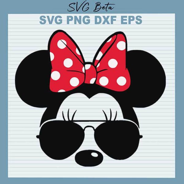 Minnie Ears Sunglasses SVG
