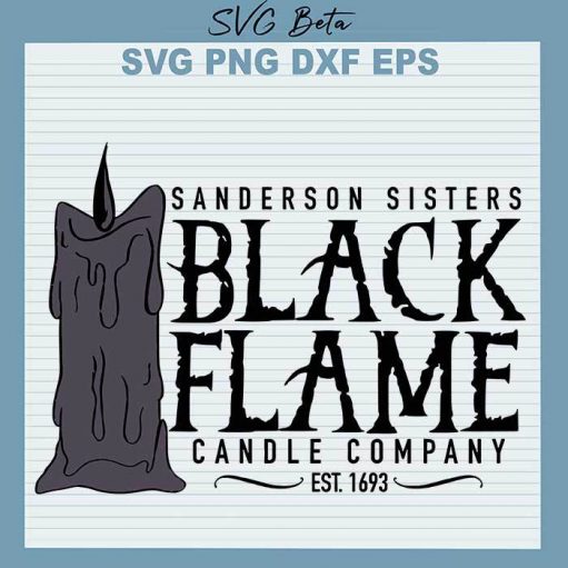 Sanderson Sisters Black Flame Svg