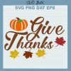 Happy Fall Give Thanks svg