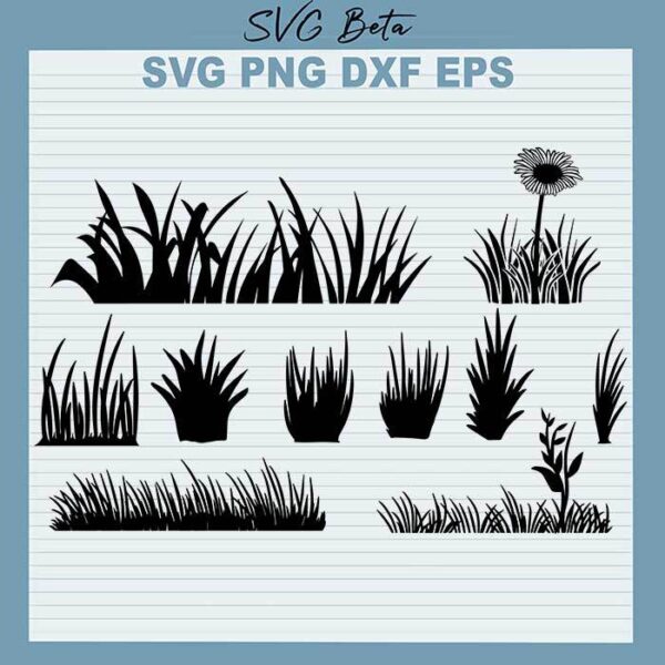 Grass Field Flower svg