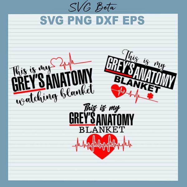 Grey's Anatomy Blanket svg