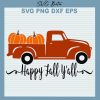 Happy Fall Y'all Pumpkin Truck svg
