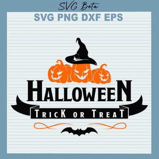 Pumpkin Halloween Trick Or Treat svg