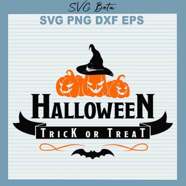 Pumpkin Halloween Trick Or Treat svg