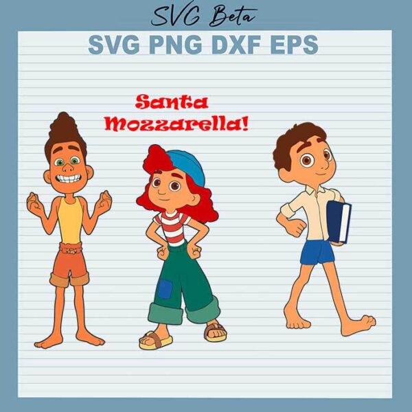 Disney Luca Giulia Alberto svg