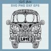 Mandala Vintage Bus Svg