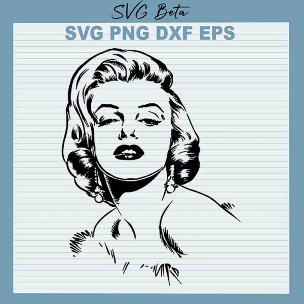 Marilyn Monroe Celebrity SVG
