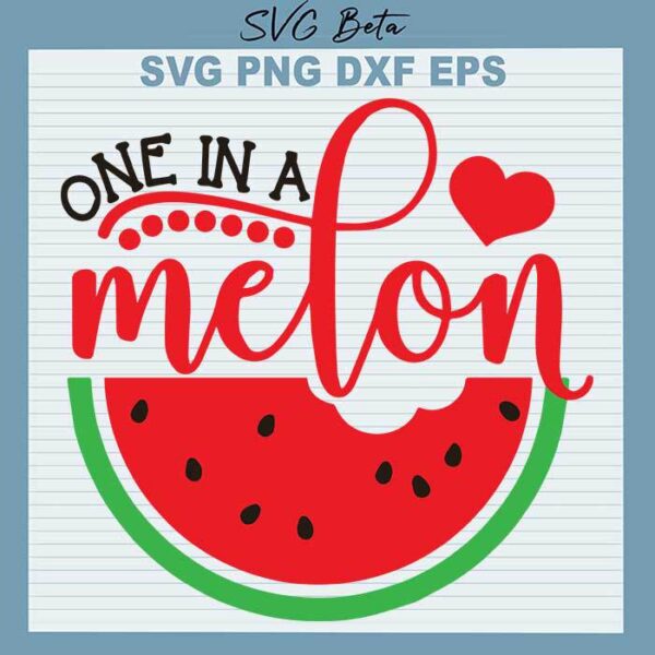 One In A Melon svg