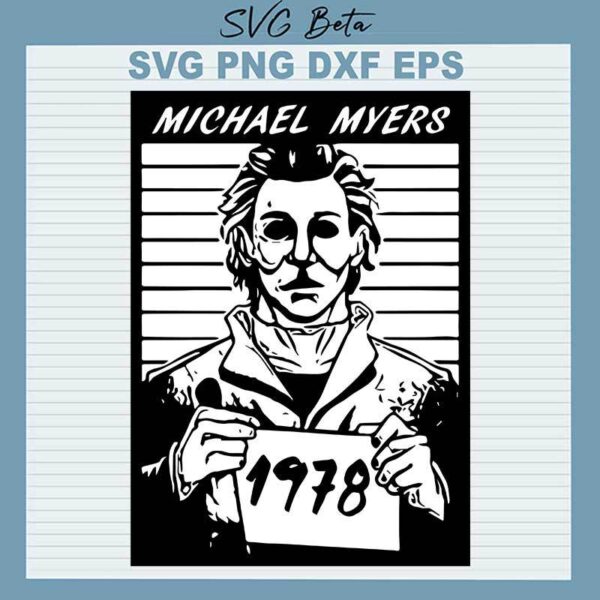 Michael Myers 1978 SVG, Michael Myers Halloween SVG, Michael Myers SVG PNG DXF