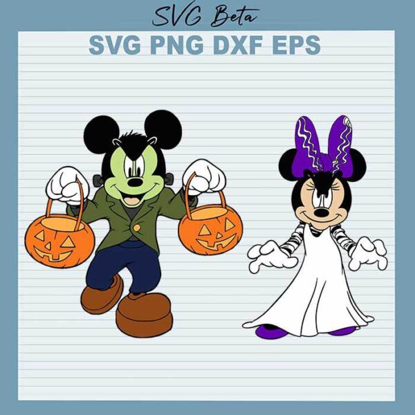 Disney Halloween Mickey Minnie svg