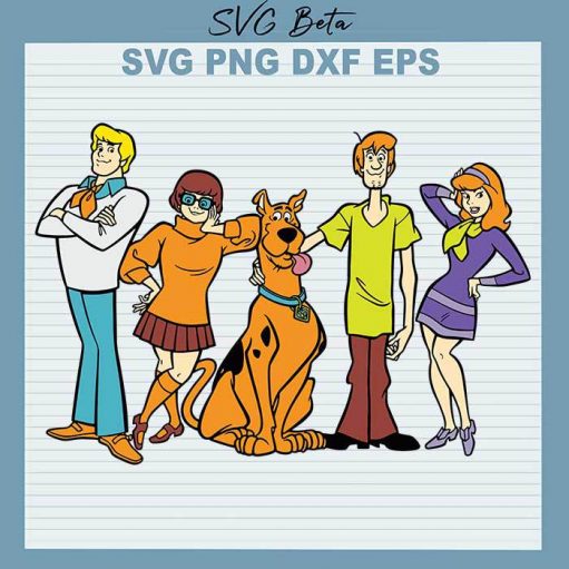 Scooby Doo Shaggy Character SVG, Scooby Doo SVG Cut Files For Cricut