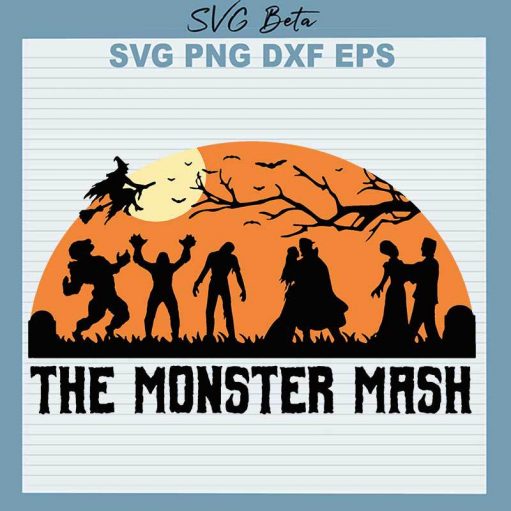 The Monster Mash SVG, Happy Halloween SVG, Halloween Mash SVG PNG