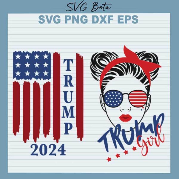Trump Girl 2024 SVG