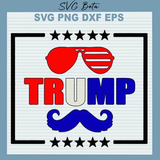 America Sunglasses Trump SVG, Merica Trump SVG, Sunglasses Trump SVG