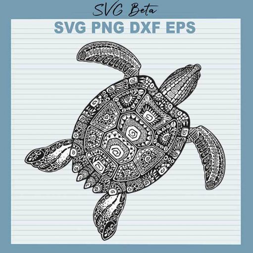 Mandala Turtle SVG