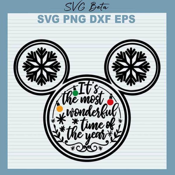 Mickey christmas svg