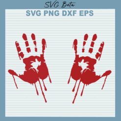 Halloween Bloody Handprint SVG