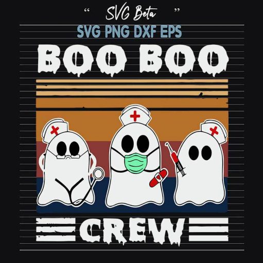 Halloween Boo Boo Crew SVG, Halloween Boo Boo Ghost SVG, Boo Boo SVG PNG DXF