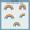 Bright Rainbow Svg