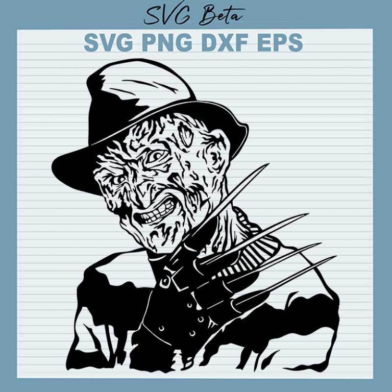 Horror Freddy Krueger SVG,Freddy Krueger SVG, Horror Movies Character ...