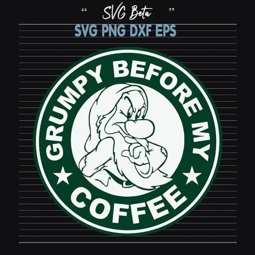 Grumpy starbuck coffee svg