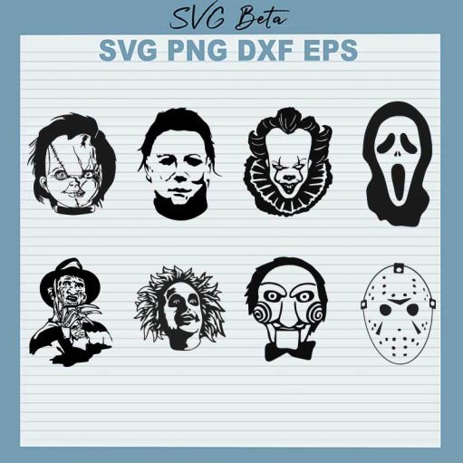 Halloween Horror Movie Characters Svg