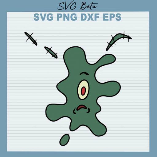 Plankton Face SVG, Plankton Spongebob SVG PNG DXF cut file for cricut