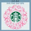Breast Cancer Ribbon Starbuck Logo SVG