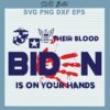 Their Blood Biden Is On Your Hands SVG