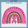 Breast Cancer Awareness Rainbow SVG