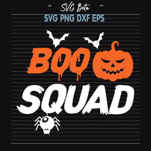 Halloween Boo Squad Svg