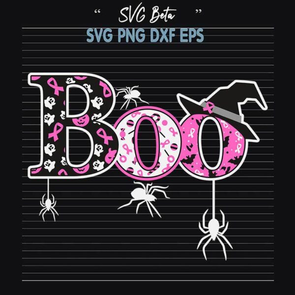 Breast Cancer Boo SVG