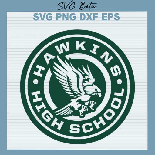 Hawkins high school stranger things svg