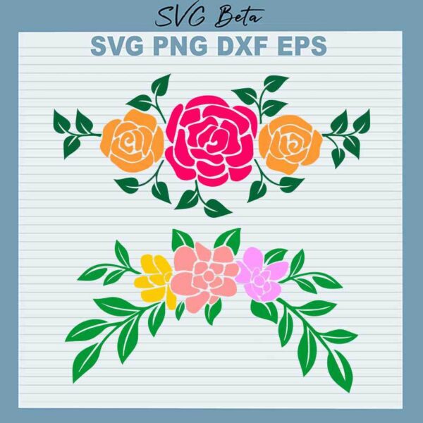 Floral Border SVG