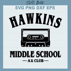hawkins midle school stranger things svg