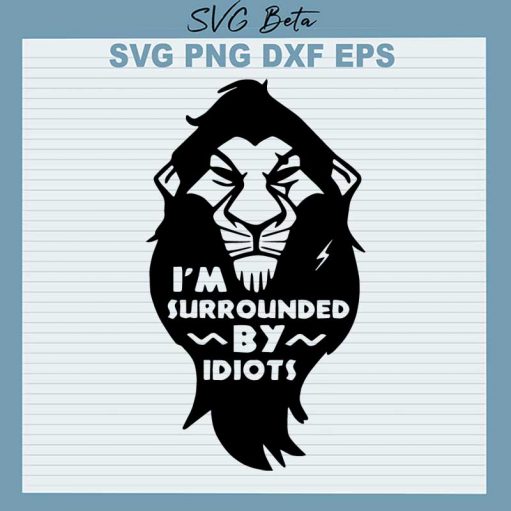 I'M Surrounded By Idiots Svg