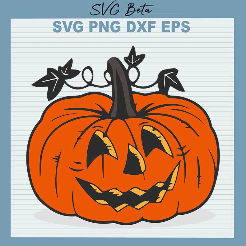 Jack O Lantern Pumpkin SVG, Halloween Pumpkin SVG, Pumpkin Face SVG PNG