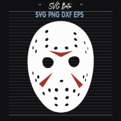 Jason Voorhees Mask SVG, Friday The 13th Halloween Movie SVG, Horror Jason PNG DXF cut file for cricut