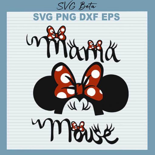 Disney Minnie Mama Mouse Svg