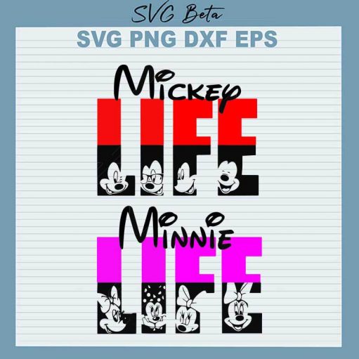 Mickey Minnie Life Svg