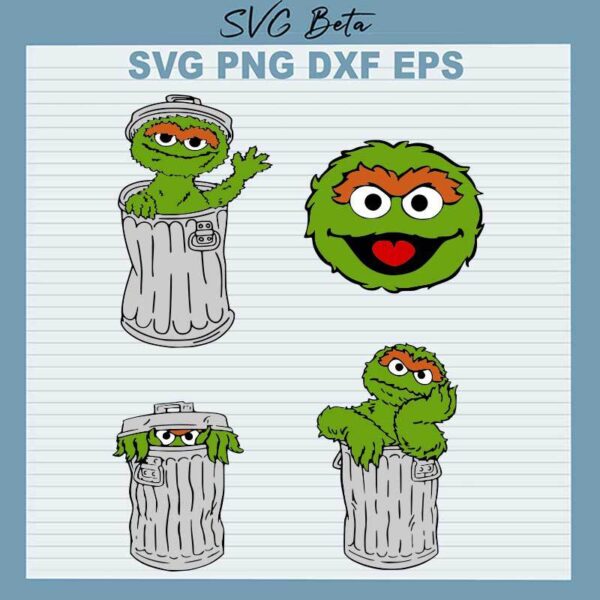 Oscar Sesame Street SVG