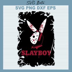 Playboy Jason Voorhees SVG, Jason Voorhees horror movie SVG PNG DXF Cut Files
