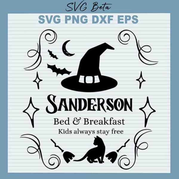 Sanderson Bed And Breakfast Halloween SVG