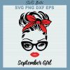 September Girl Svg