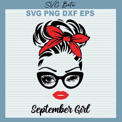 September Girl Svg
