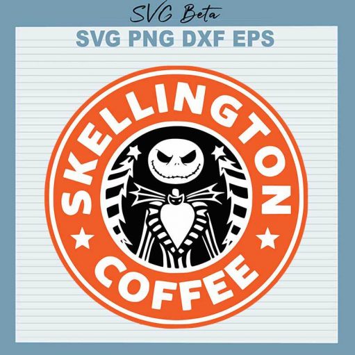 Skellington Starbuck Coffee Logo SVG, Skellington Coffee Logo SVG PNG ...